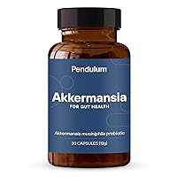 Pendulum Akkermansia - The ONLY Brand with Akkermansia | A Live Probiotic Supplement for Women and Men - Increases GLP-1, Improves Digestive Health, Includes Fiber