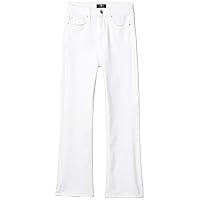 7 For All Mankind The High-Waist Slim Kick in Slim Illusion White