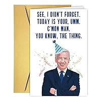 Funny Birthday Cards for Husband Wife Boyfriend Girlfriend, Naughty Forget Birthday Card for Him Her, Cute Birthday Gift Card, Humor Birthday Decor for Men Women