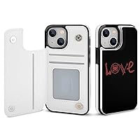 Love Firefighters Phone Case Flip Case with Card Holder Shockproof Protective Cover Phone Shell Designed for iPhone 13