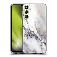 Head Case Designs Officially Licensed Haroulita Grey Marble Soft Gel Case Compatible with Samsung Galaxy A24 4G / Galaxy M34 5G