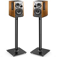 PERLESMITH Universal Floor Speaker Stands 28 Inch for Surround Sound, Klipsch, Sony, Edifier, Yamaha, Polk & Other Bookshelf Speakers Weight up to 22lbs - 1 Pair
