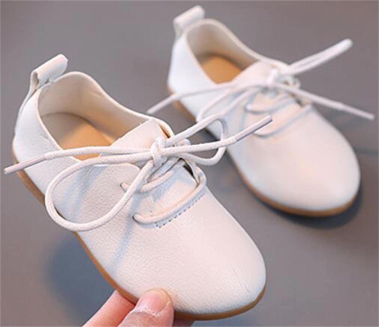 PPXID Toddler Little Girl's Boy's British Style Lace Up Saddle Shoes Casual Oxfords Flats