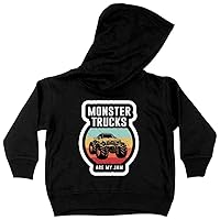 Monster Trucks Are My Jam Toddler Hoodie - Funny Truck Hoodie - Vintage Hoodie