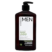 Men's Lime & Cedarleaf All-In-One Body Wash Moisturizing Bath & Shower All Over Refresh, Hydrating Cleanser, Shampoo, Conditioner, Soap & Shave For All Skin Types - 16.9 fl oz