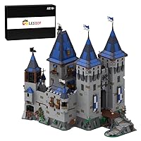 Medieval Building Blocks, MOC-163712 Medieval Castle Construction Modular Building Set for Adults and Kids, 4421PCS