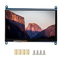 plplaaoo LCD Touch Screen Display Panel,LCD HDMI 1024x600 Ultra HD Display Screen Capacitive Touch Screen,7-Inch Capacitive Touch Screen, Screen Display HDMI Monitor System Support for Raspberry Pi