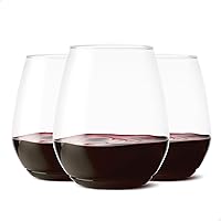 TOSSWARE POP 18oz Vino XL SET OF 48, Premium Quality, Recyclable, Unbreakable & Crystal Clear Plastic Wine Glasses, 48 Count (Pack of 1)