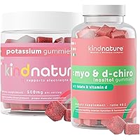 Kind Nature Myo-Inositol & High Potassium Supplement Bundle - Hormonal Health & Muscle Support Gummies