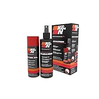 K&N Air Filter Cleaning Kit: Aerosol Filter Cleaner and Oil Kit; Restores Engine Air Filter Performance; Service Kit-99-5000, Multi