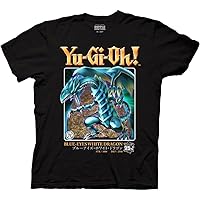 Ripple Junction Yu-Gi-Oh! Blue Eyes White Dragon 25th Anniversary Anime Adult T-Shirt Officially Licensed