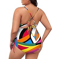 1 Piece Swimsuits for Women V Neck Classic Swimsuit