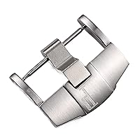 24mm Solid Stainless Steel Silver Polished Pin Buckle for AP Watchband Strap Matte Matt Metal Acessory