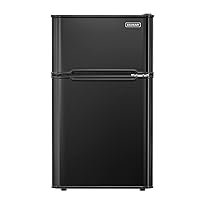 EUHOMY Mini Fridge with Freezer, 3.2 Cu.Ft Mini Refrigerator fridge, 2 door  For Bedroom/Dorm/Office/Apartment - Food Storage or Cooling