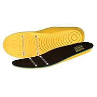 MEGAComfort Inc. - PAMESD-M1415 Personal Anti-Fatigue Mat (ESD) Insoles; Dual Layer 100% Memory Foam with ESD Threads for Anti Static Control, for ESD Footwear ONLY, Men's Size 14-15, Yellow,Black