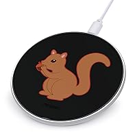 Funny Squirrel Fast Portable Charger 10W Funny Graphic Phone Charging Pad with USB Cable