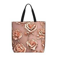 Summer Sunflower Print Stylish Canvas Tote Bag,Casual Tote'S Handbag Big Capacity Shoulder Bag, For Shopping, Work