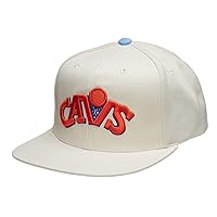 Mitchell & Ness Claveland Cavaliers Snapback Adjustable Hat Cap - Cream