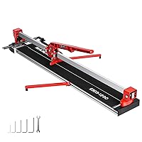 48-inch Manual Tile Cutter with Laser Cutting Guide Porcelain Tile Cutter with Split Platen,Double Aluminum Base,Tungsten Carbide Cutting Wheel