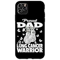 iPhone 11 Pro Max Proud Dad Of A Lung Cancer Warrior Boxing Gloves Case
