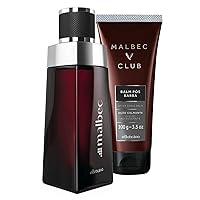 Malbec Classic Cologne & Aftershave Bundle Set: Men's Cologne Fragrance (3.4 oz) & Aftershave (3.5 oz)