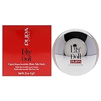 PUPA Milano Like A Doll Loose Powder 002 Rosy Nude - Soft Powder for Smooth, PHOTOREADY Complexion - Enriched with Hydrating Cottonseed Extract - Blurs FIne Lines and Uneven Texture - 0.32 oz
