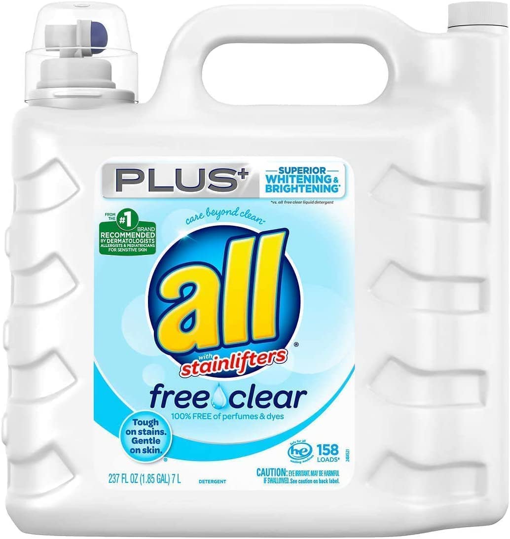 Mua all Liquid Laundry Detergent, Free Clear for Sensitive Skin, (Free  Clear, 237 Fluid Ounces) trên Amazon Mỹ chính hãng 2023 | Fado
