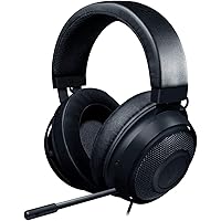 Razer Kraken - Cross-Platform Wired Gaming Headset (Custom Tuned 50 mm Drivers, Unidirectional Microphone, 3.5 mm Cable with in-line Controls, Cross Platform Compatible) Black