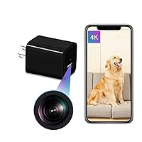 WIWACAM Small Camera - WiFi 4K Ultra HD Small Nanny Surveillance Wireless Cam with Remote View, Motion Detection, SD Card Slot, Phone App, 6