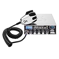 Cobra 29 LTD Chrome AM/FM Professional CB Radio - Easy to Operate, Emergency Radio, Instant Channel 9, 4-Watt Output, Full 40 Channels, Adjustable Receiver and SWR Calibration, Chrome