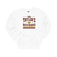 Womens Funny Swift Sweatshirt Go Taylor's Boyfriend Distressed Football Kelce Cozy Crewneck Sweatshirt