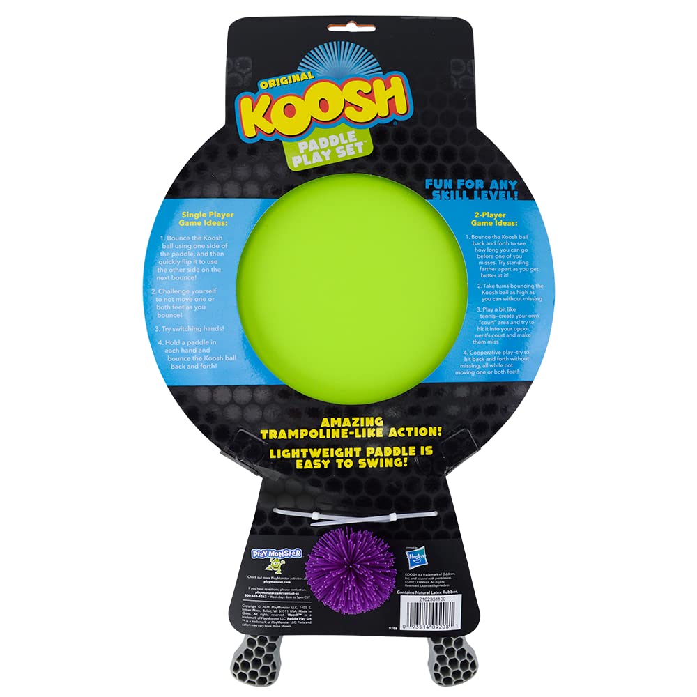 Koosh Double Paddle Playset -- Paddles and Ball for Added Koosh Fun! -- Fidget Toy -- For Ages 6+