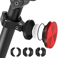 AirTag Bike Mount, Hidden AirTag Bike Seatpost Reflector with Metal Mounting Bracket, Anti-Theft Bicycle GPS Tracker Accessory Waterproof AirTag Holder for Bikes, E-Bikes & Scooters