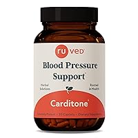 ruved Carditone, Doctor-Formulated , All-Natural Blood Pressure Support, Ayurvedic Herbal Cardiovascular Supplement Trusted for Over 30 Years, 30 Vegetarian Tablets