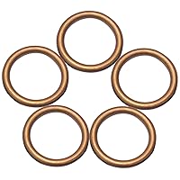 Linpeng Wood Loops/Wooden Rings for Craft Work/DIY Jewelry/Ring Pendant/Jewelry Making Connectors/Ring Size 68mm, Thickness 8mm/ Copper Brown Color / 5PCS