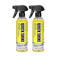QUICK SHINE Quick Detail Spray 32 Oz. (2x16 Oz) - Car Wax Booster, High-Gloss Detailer, Smudge & Dust Remover, Clay Lubricant for Auto Detailing | For Paint, Glass, Chrome, Wheels, and Trim