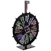 Displays2go Prize Wheel for Tabletop Use with 12 Prize Slots, 27