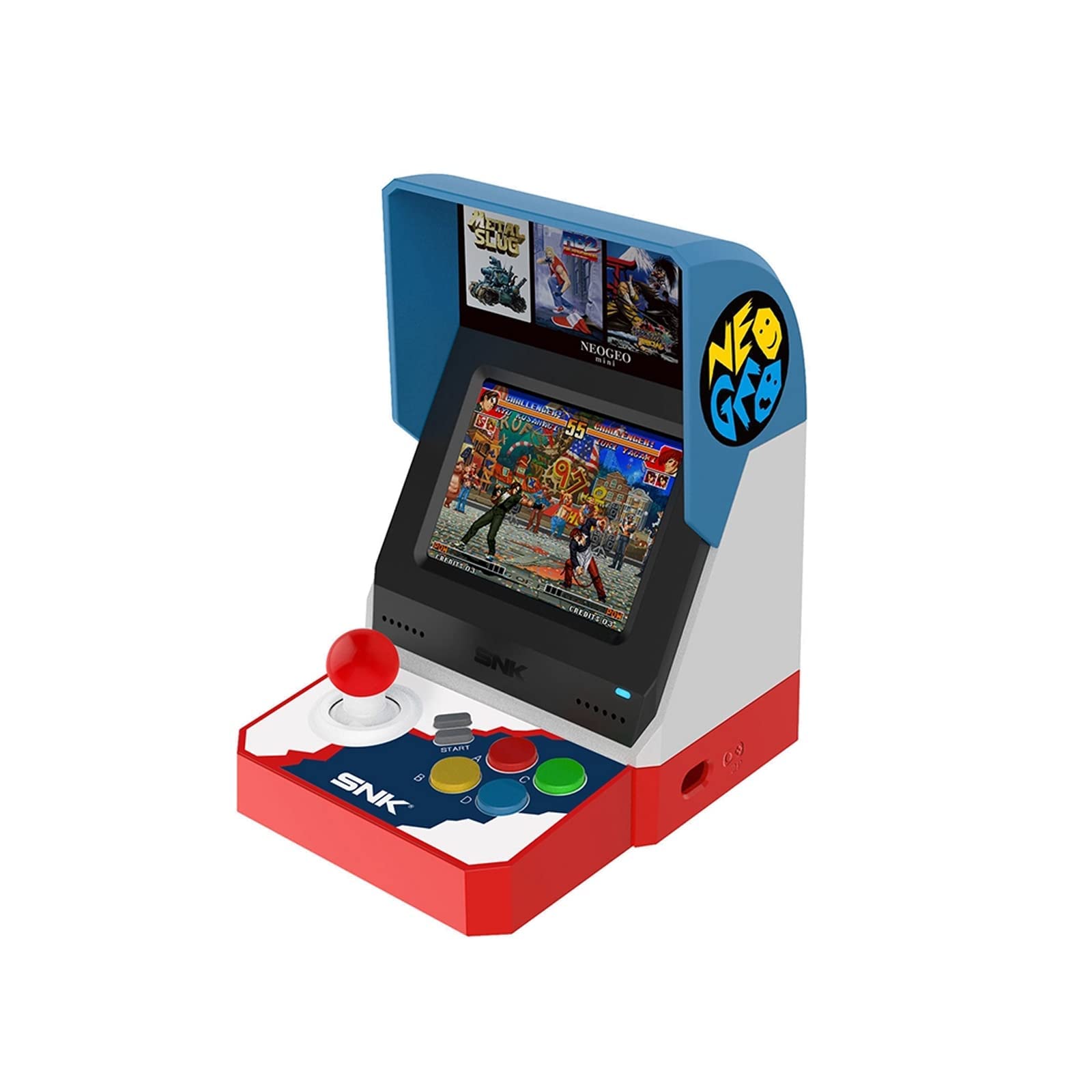 Neogeo Mini Arcade Japanese Version with 40 Pre-Loaded Classic SNK Games, 3.5”LCD Screen, HDMI and 2 Gamepad Ports