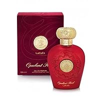 Lattafa Perfumes Opulent Red for Unisex Eau de Parfum Spray, 3.4 Ounce (137662)