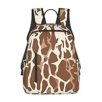 Laptop Backpack 14.7 Inch with Compartment Giraffe Print Laptop Bag Lightweight Casual Daypack for Travel