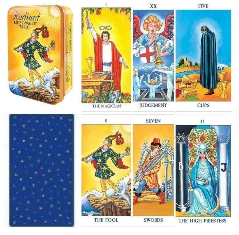 Printable Set of 78 Rider Waite Tarot Cards Full Size