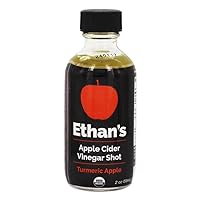 ETHANS Organic Shot Apple Cider Vinegar Turmeric Apple, 2 FZ