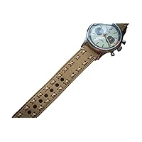 Premium Quality Thick Italian Leather Handmade Watch Strap 20mm Brown, leather