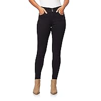 Angels Forever Young Women's Size Curvy Skinny Jeans, Onyx, 22 Plus Long