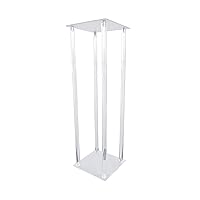 Homeford Acrylic Pillar Centerpiece Stand, Clear, 25-Inch