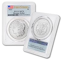 2023 American Morgan Silver Dollar Coin MS-70 (First Strike - Flag Label) $1 PCGS MS70