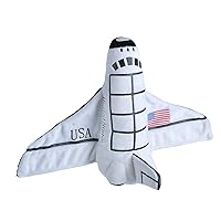 Wild Republic Huggers Space Shuttle Plush Toy, Slap Bracelet, Kids Toys, Rocket Ship, 8