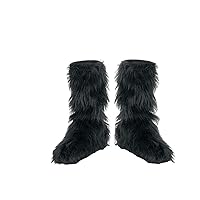 Disguise Kids Black Furry Boot Covers Standard