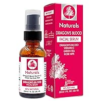 Naturals Dragon's Blood Facial Serum Vitamin C Green Tea Cold Processed Vegan Skin Care 30ml / 1fl.oz