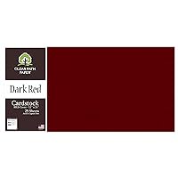 Dark Red Cardstock - 12 x 24 inch - 80Lb Cover - 25 Sheets - Clear Path Paper